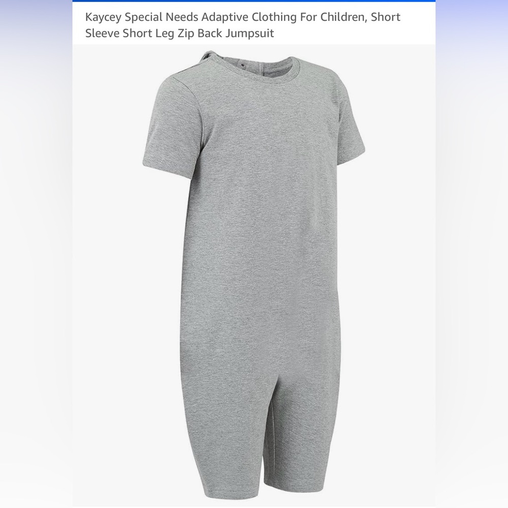 Special needs jumpsuit.